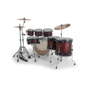 Gretsch 22" Catalina Maple 7-Piece Shell Pack - Satin Deep Cherry Burst - Image 4