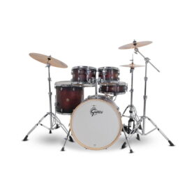 Gretsch 22" Catalina Maple 5-Piece Shell Pack - Satin Deep Cherry Burst - Image 2