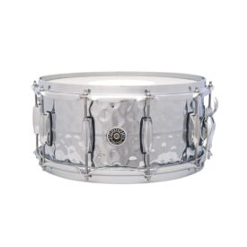 Gretsch Brooklyn Chrome Over Hammered Brass Snare Drum 14" x 6.5"