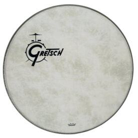 Gretsch 18" USA Bass Drum Offset Logo Head Fiberskyn