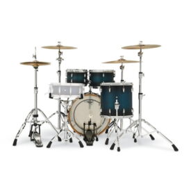 Gretsch 20" Renown Maple 4-Piece Shell Pack - Satin Antique Blue Burst - Image 1