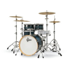 Gretsch 20" Renown Maple 4-Piece Shell Pack - Satin Antique Blue Burst - Image 3