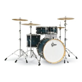 Gretsch 22" Renown Maple 4-Piece Shell Pack - Satin Antique Blue Burst - Image 3