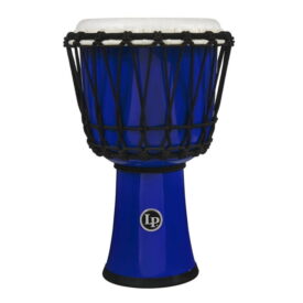 LP World 7-inch Rope Tuned Djembe - Circle blue