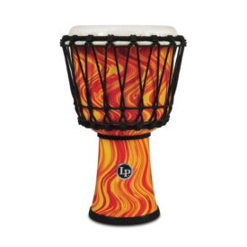 LP World 7-inch Rope Tuned Djembe - Orange Marble