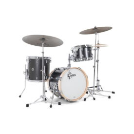 Gretsch USA Brooklyn 14 x 14" Floor Tom - Satin Black Metallic