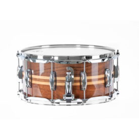 Gretsch Walnut Full Range Snare Drum w/Maple Inlay 14" x 6.5" - Image 4