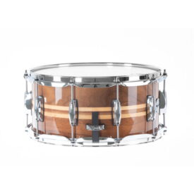 Gretsch Walnut Full Range Snare Drum w/Maple Inlay 14" x 6.5" - Image 3