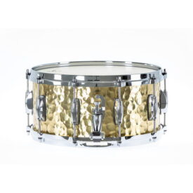 Gretsch Hammered Brass Full Range Snare 14" x 6.5" - Image 3