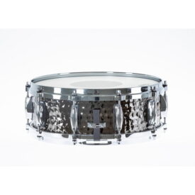 Gretsch Hammered Black Steel Full Range Snare Drum 14" x 5" - Image 5