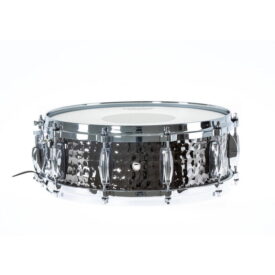 Gretsch Hammered Black Steel Full Range Snare Drum 14" x 5" - Image 3