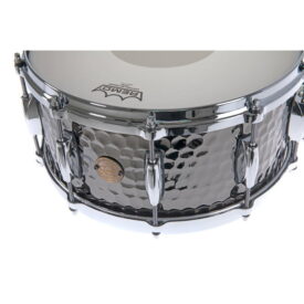 Gretsch Hammered Black Steel Full Range Snare Drum 14" x 6.5" - Image 5