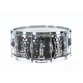 Gretsch Hammered Black Steel Full Range Snare Drum 14" x 6.5" - Image 4