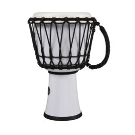 LP World 7-inch Rope Tuned Djembe - Circle White - Image 4
