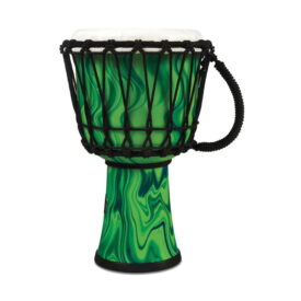 LP World 7-inch Rope Tuned Djembe - Green Marble - Image 3