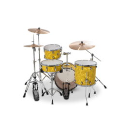 Gretsch 18" Catalina Club 4-Piece Shell Pack - Yellow Satin Flame - Image 4