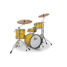 Gretsch 18" Catalina Club 4-Piece Shell Pack - Yellow Satin Flame - Image 3