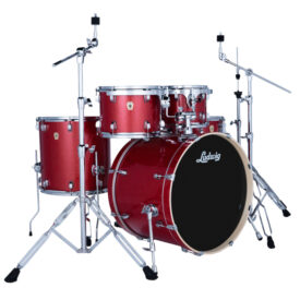 Ludwig Evolution 22" 5-Piece Shell Pack w/Hardware - Crimson Sparkle