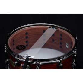 Tama 14" x 6" S.L.P. G-Bubinga Snare Drum - Natural Quilted Bubinga - Image 3