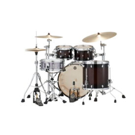 Tama 22" Starclassic Maple 4-Piece Shell Pack - Dark Mocha Burst with Chrome Hardware - Image 3