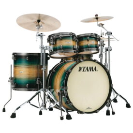 Tama 22" Starclassic Maple 4-Piece Shell Pack - Emerald Pacific Walnut Burst with Smoked Black Nickel Hardware