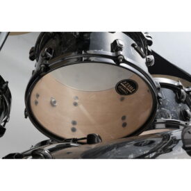 Tama 22" Starclassic Maple 4-Piece Shell Pack - Charcoal Swirl with Black Nickel Hardware - Image 3