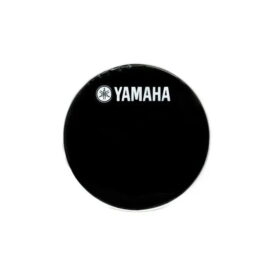 24" Black Yamaha Classic Logo Remo Powerstroke P3 Bass Drum Head