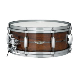 Tama 14" x 5.5" STAR Bubinga Snare Drum - Natural Indian Laurel (Wood Inlay Outside)