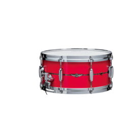 Tama 14" x 6.5" STAR Bubinga Snare Drum - Solid Candy Red (Wood Inlay Outside)
