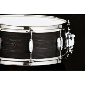 Tama 14" x 6" STAR Reserve Solid Japanese Cedar Snare Drum - Burnt Oiled Cedar - Image 3