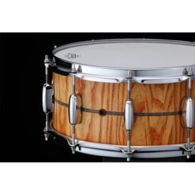 Tama 14" x 6.5" STAR Reserve Stave Ash Snare Drum - Oiled Amber Ash - Image 3