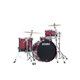 Tama 22" Starclassic Walnut/Birch 3-Piece Shell Pack - Molten Dark Raspberry Fade