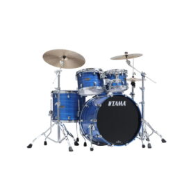 Tama 22" Starclassic Walnut/Birch 4-Piece Shell Pack - Lacquer Ocean Blue Ripple