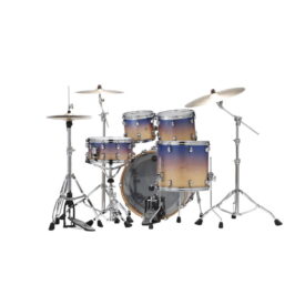 Tama 22" Starclassic Walnut/Birch 4-Piece Shell Pack - Satin Purple Atmosphere Fade - Image 3