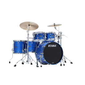 Tama 22" Starclassic Walnut/Birch 5-Piece Shell Pack - Lacquer Ocean Blue Ripple